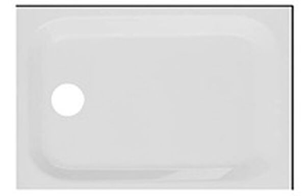 Vasca da doccia Schmidlin con bordi, bordi dietro e a destra, scarico a sinistra, 120 x 80 x 6.5 image number 0