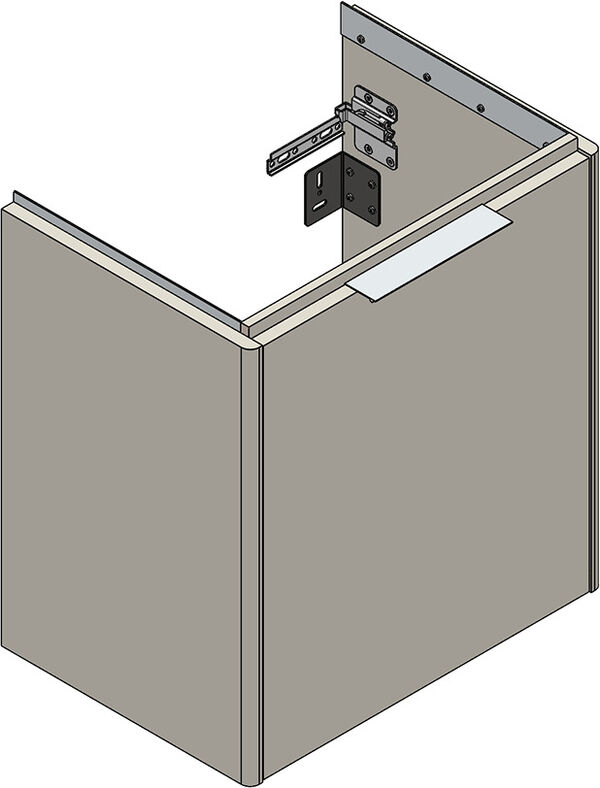 Meuble sous-lavabo Alterna pro S Walnut predazzo image number 0