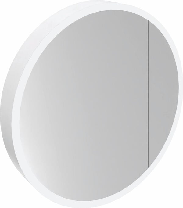 Spiegelschrank Alterna yuwia LED, Ø 750 mm, Band rechts, 32 W, Tiefe 114 mm, Doppelspiegeltüre, image number 0