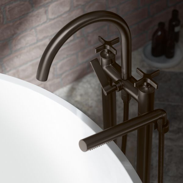 Badebatterie Dornbracht Vaia &frac12;" Messing geb&uuml;rstet image number 1