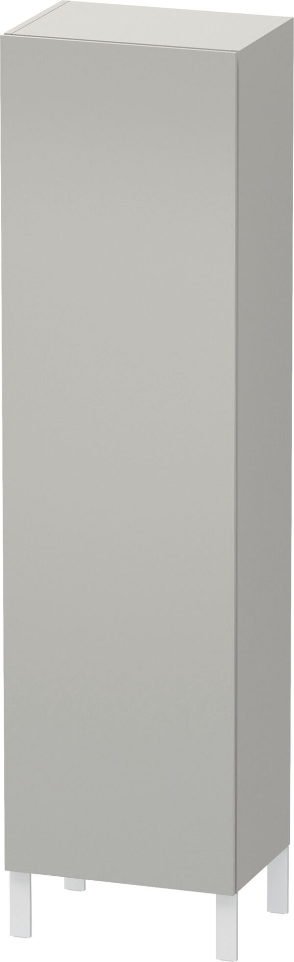 Armoire haute L-Cube Gris b&eacute;ton mat image number 0