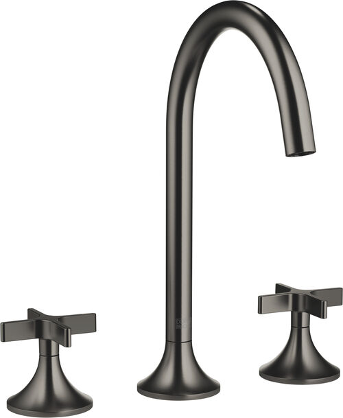 Dreilochbatterie Dornbracht Vaia Dark platinum matt
