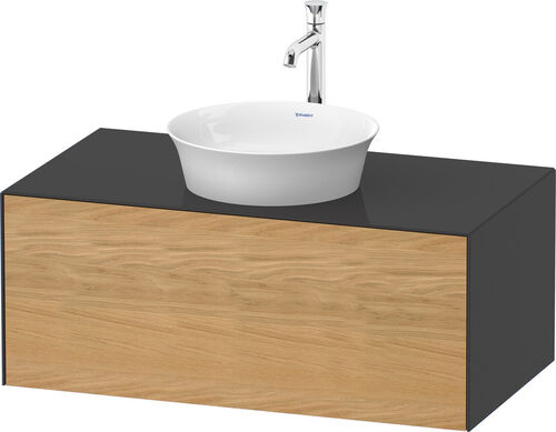 Meuble sous-lavabo Duravit White Tulip Graphite brillant