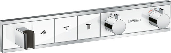 Duschsystem Hansgrohe Rain Select Verchromt-weiss image number 0