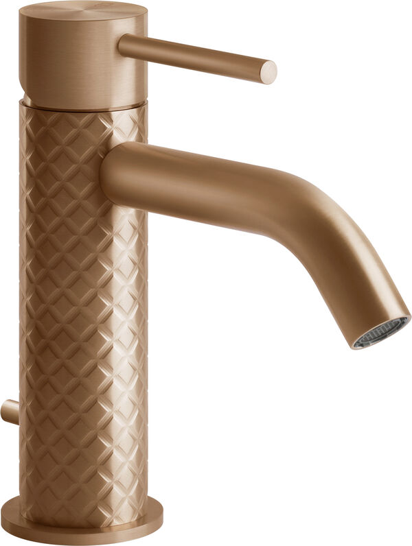 Einlochmischer Gessi 316 Warm bronze brushed PVD Intreccio image number 0