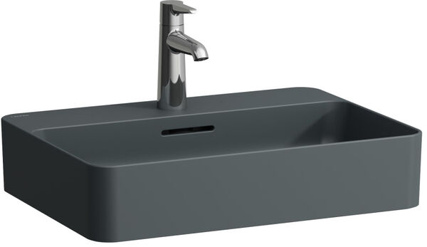 Lavabo d'appoggio Laufen Val 55 x 40 cm, altezza 11,5 cm senza troppopieno con 3 fori image number 0