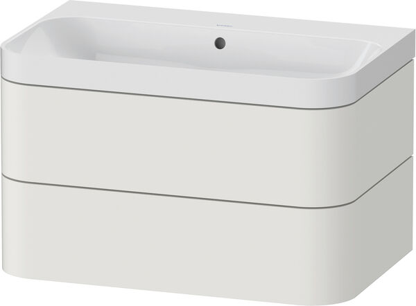 Combinazione lavabo Duravit Happy D.2 Plus, laccato, larghezza 77,5 cm, altezza 46,8 cm, profondit image number 0
