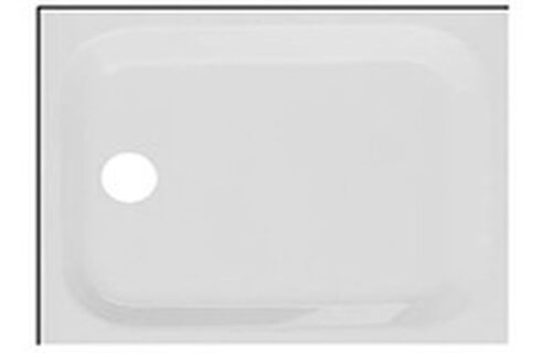 Receveur de douche Schmidlin avec rebords 100 x 80 cm Blanc Cleaneffekt