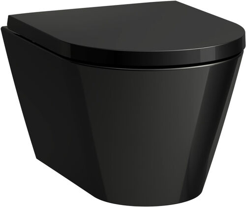 Vaso sospeso Laufen Kartell Compact rimless Nero