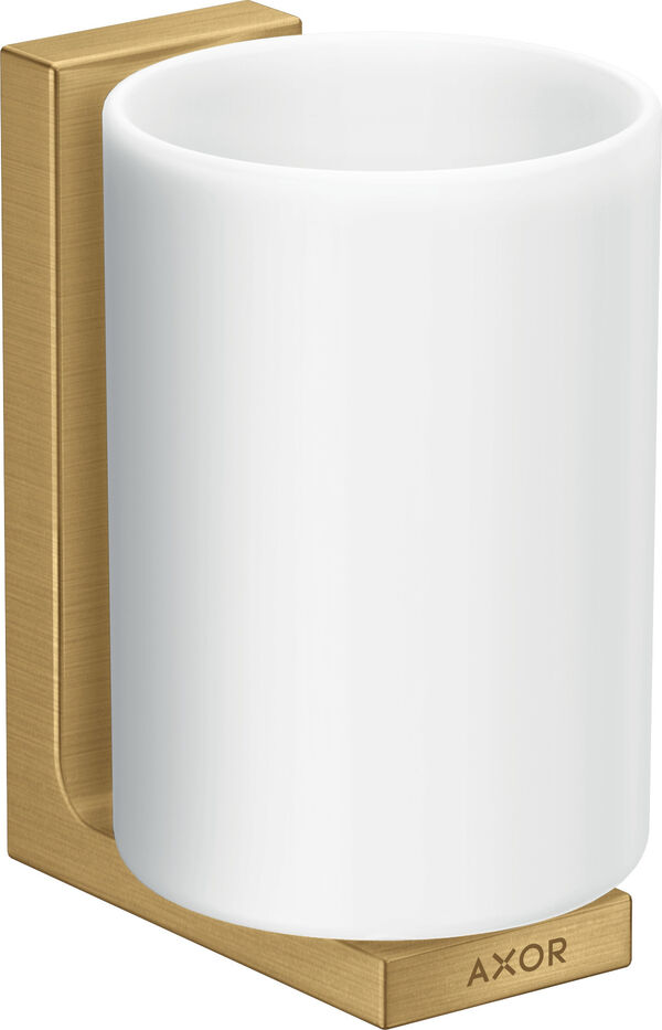 Porte-verre Axor Universal Rectangular brushed gold optic image number 0