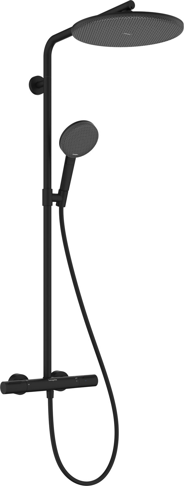 Showerpipe Hansgrohe Alive S Puro EcoSmart Schwarz matt image number 0