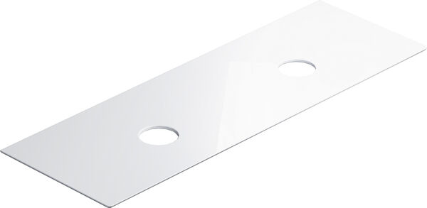 Abstellfl&auml;che Catalano Ceramic Top, 150 x 50 cm, 2 Sifonausschnitte rund, Befestigungsmaterial image number 0