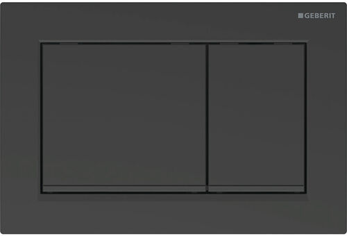 Bet&auml;tigungsplatte Geberit Omega20 square Schwarz matt