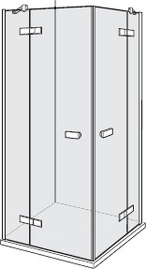 Paroi diagonale Alterna lin.3 Finox Verre clair CareTec Pro