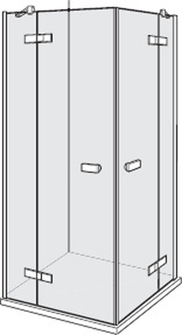 Paroi diagonale Alterna lin.3 Finox Verre clair CareTec Pro image number 0