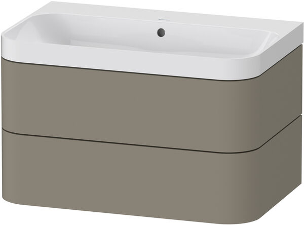 Combinazione lavabo Duravit Happy D.2 Plus, larghezza 77,5 cm, altezza 46,8 cm, profondit&agrave; 49 cm, image number 0