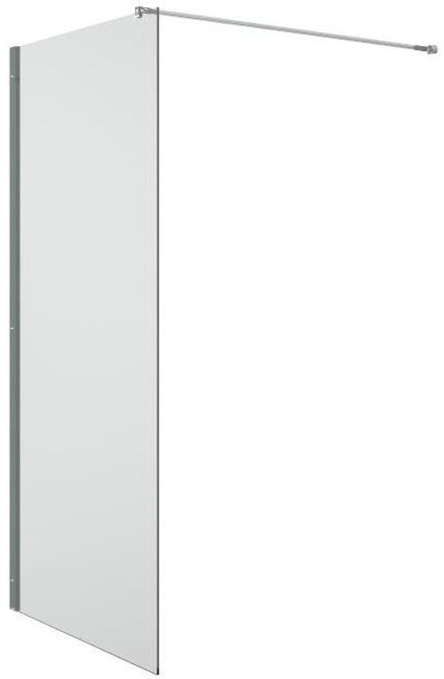 Paroi lat&eacute;rale &agrave; pose libre Alterna primo Argent &eacute;lox&eacute; Verre clair ProCare