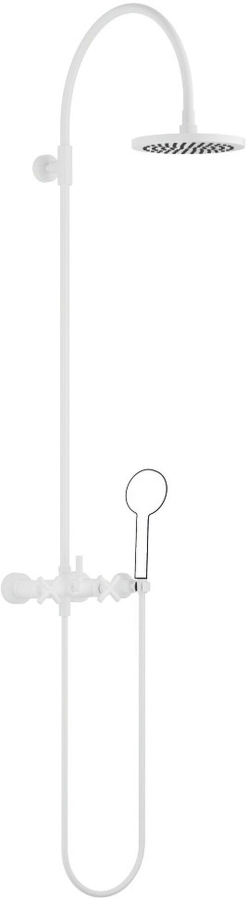 Shower Pipe Dornbracht con Batteria da doccia Dark chrome