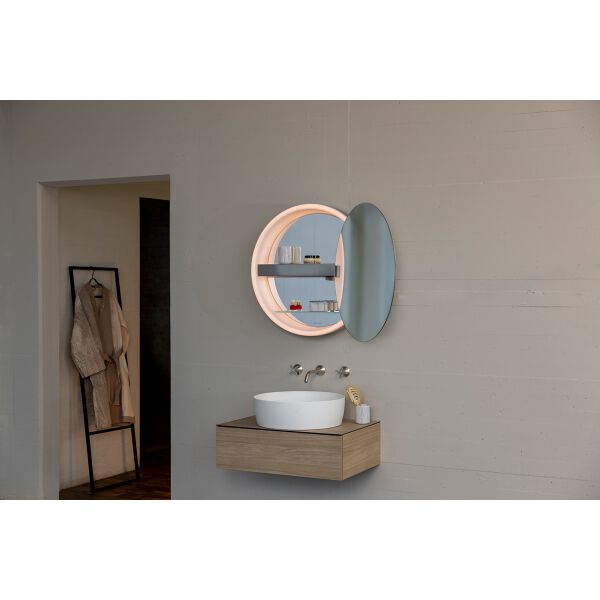 Spiegelschrank Schneider Lune D2W edelstahl geschliffen Lichtfarbe stufenlos verstellbar 2000-6500 K image number 1