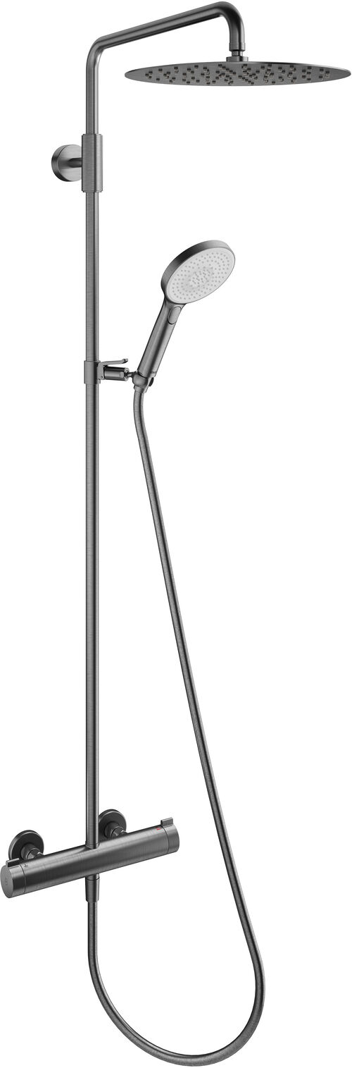 Duschensystem KWC Style Brushed graphite PVD