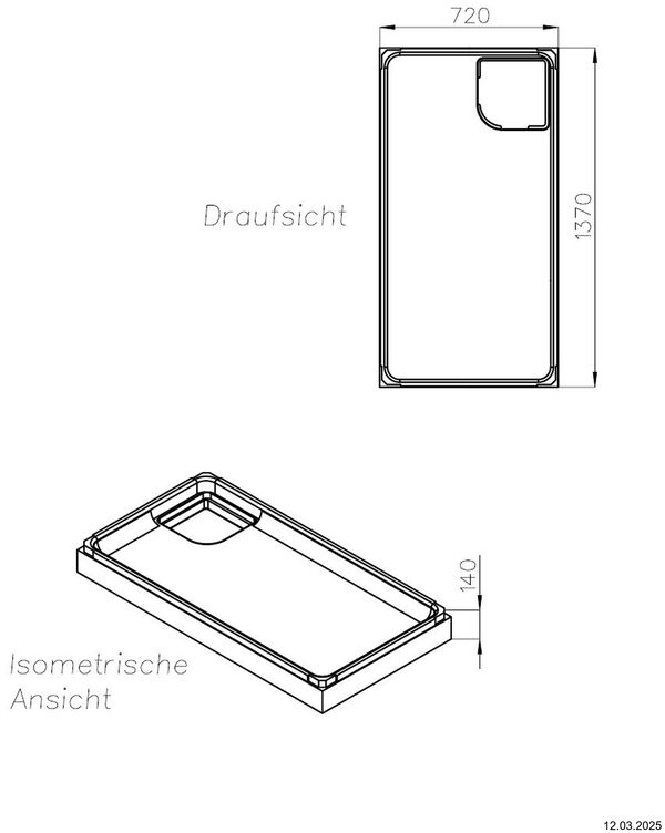 Support de receveur de douche Schedel image number 1