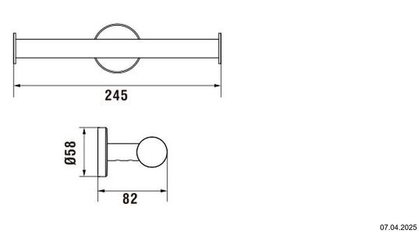 Porte-papier Laufen Niara Acier inoxydable mat PVD image number 1