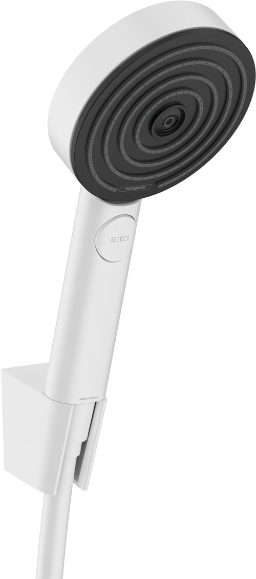 Handbrausegarnitur Hansgrohe Pulsify Select S, EcoSmart Weiss matt