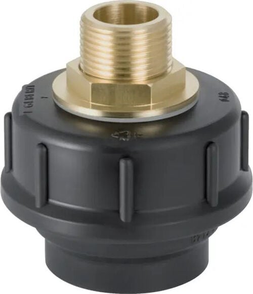 Raccord Geberit PE avec mamelon en laiton D. 50 mm