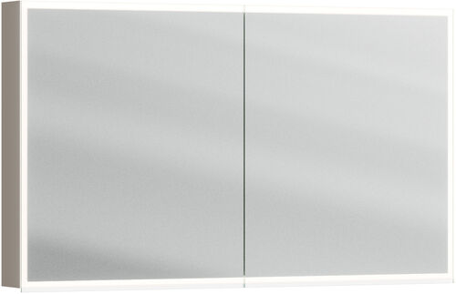 Spiegelschrank Alterna luuna LED plus mit Unter/Oberleuchte Cubanit grey Lichtfarbe stufenlos verstellbar 2700-6500 K