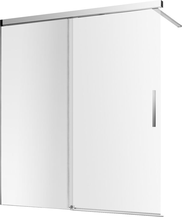 Porte coulissante Duscholux Bella Vita 3 Plus Argent &eacute;lox&eacute; Verre clair CareTec Pro image number 0