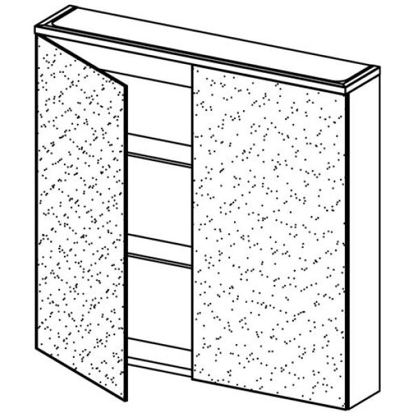 Spiegelschrank Alterna enea LED plus Light oak Lichtfarbe stufenlos verstellbar 2700-6500 K image number 1