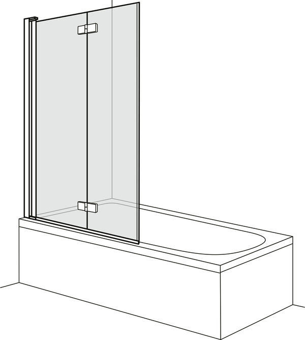 Cloison pliante Duscholux Optima 6 argent éloxé Verre clair image number 0