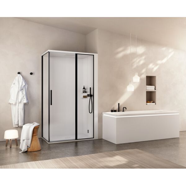 Doccia a vapore Ronal Skyfall Shower Nero opaco image number 1