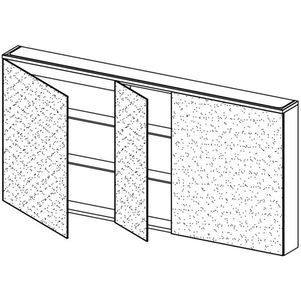 Spiegelschrank Alterna enea LED plus Pebble grey Lichtfarbe stufenlos verstellbar 2700-6500 K image number 1