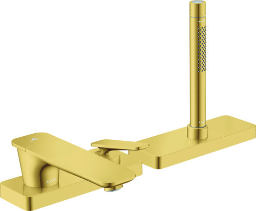 Batteria di riempimento per vasca da bagno Axor Citterio C, 3-Loch polished gold optic Standard