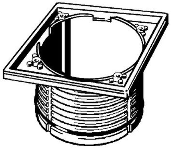 Aufsatzrahmen Viega mit Rückstaudichtung, für Roste 143 x 143 mm zu 1424 215 image number 0