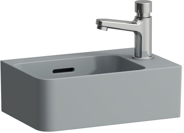 Handwaschbecken Laufen Val 34 x 22 cm Graphit matt image number 0