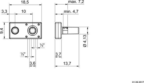 Einbaukörper Laufen Simibox 2-Point ½" image number 1