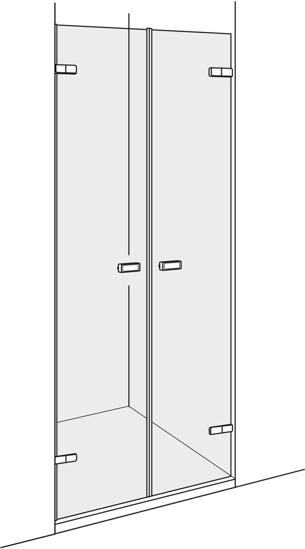 Porte battante Alterna lin.3 Finox Verre clair CareTec Pro image number 0