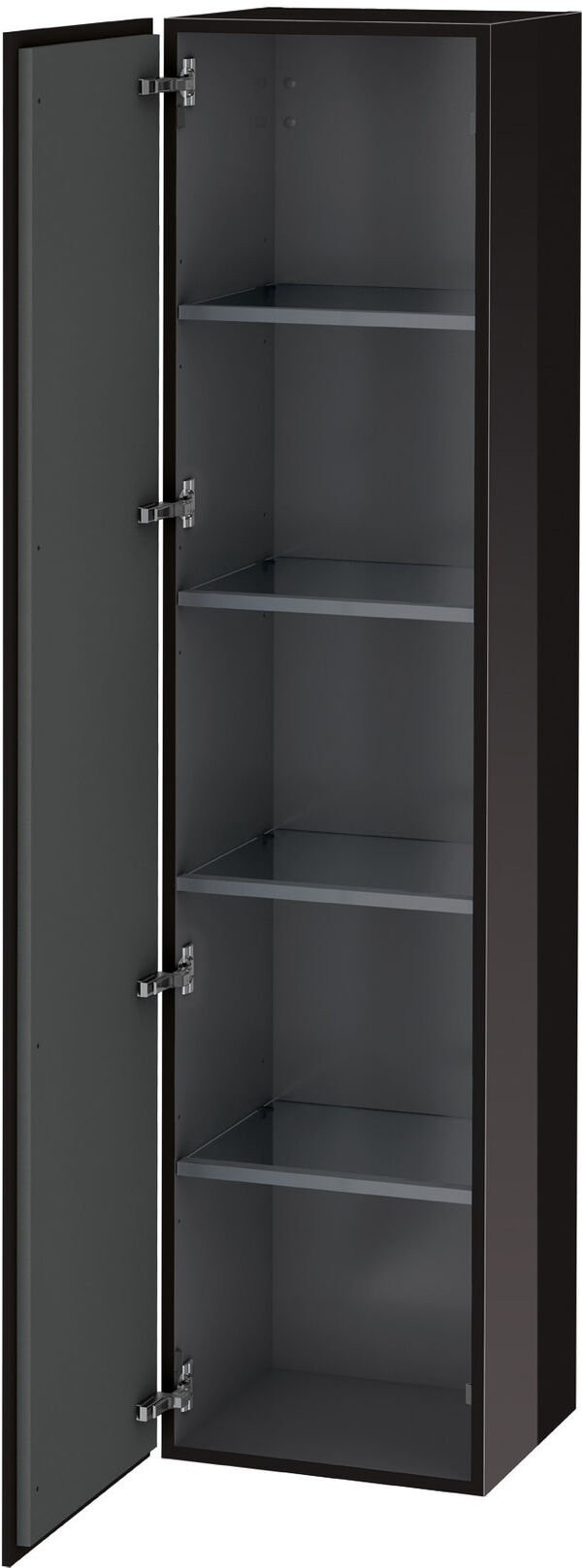 Armoire haute L-Cube Noir brillant image number 0