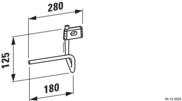 Porte-essuie Laufen Val Chrom&eacute; image number 1
