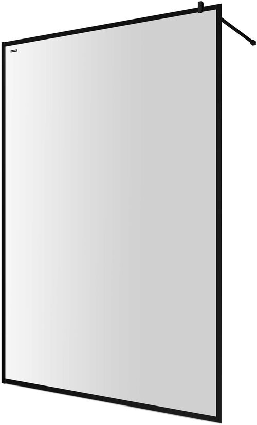 Paroi latérale à pose libre Duscholux Bella Vita 3 Walk-in noir mat Verre clair CareTec Pro