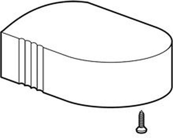 Bouton de tirage KWC Domo Chrom&eacute; image number 0