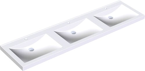 Reihenwaschtisch KWC Quadro Weiss