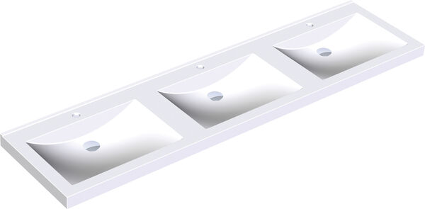 Reihenwaschtisch KWC Quadro Weiss image number 0