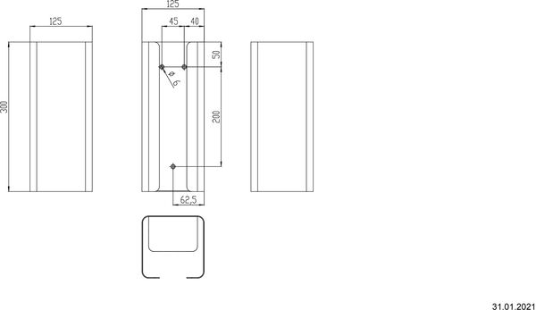 Reserverollenhalter Proox Snowfall Weiss image number 1