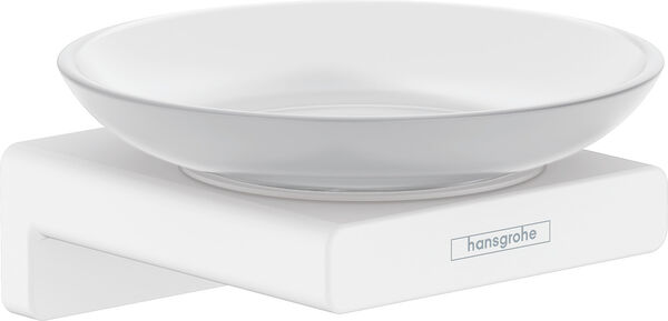 Portasapone Hansgrohe AddStoris, modello a parete, vetro image number 0