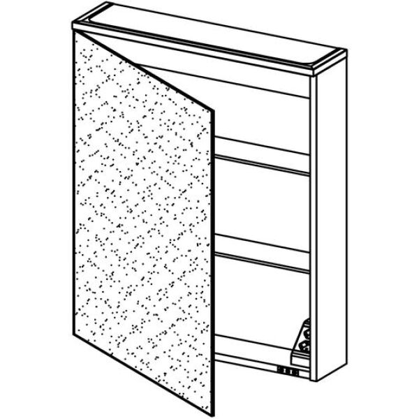 Spiegelschrank Alterna enea LED plus Bianco alaska Lichtfarbe stufenlos verstellbar 2700-6500 K image number 1