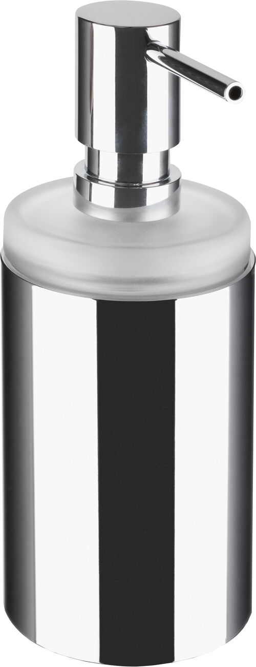 Distributeur de savon Hewi System 162 Chromé Distributeur de savon verre satiné