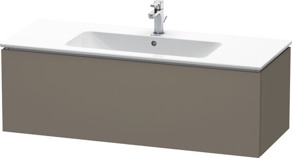 Meuble sous-lavabo L-Cube Flannel grey satin&eacute; mat image number 0